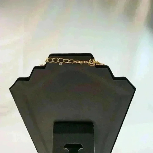 Handmade adjustable necklace and earring set in art wire Color Blue - Picture 9 of 10